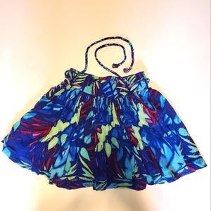 Blue flower skirt